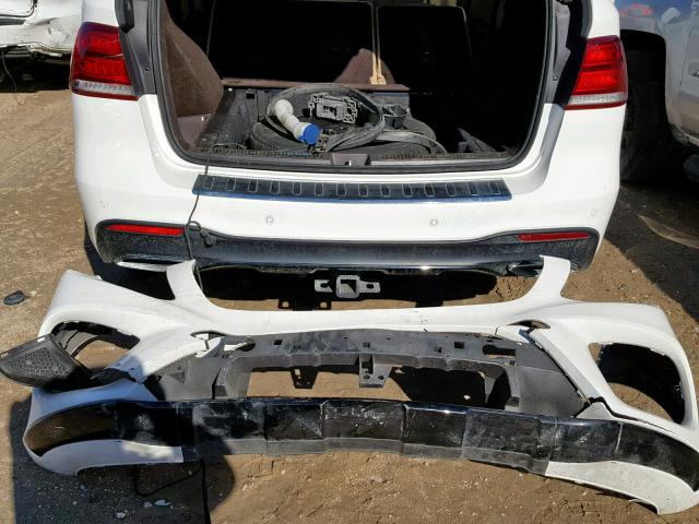 4JGDA5HB9JB138932 - 2018 MERCEDES-BENZ GLE 350 4M WHITE photo 9