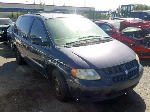 1D8GP25383B200952 - 2003 DODGE CARAVAN SE BLUE photo 1