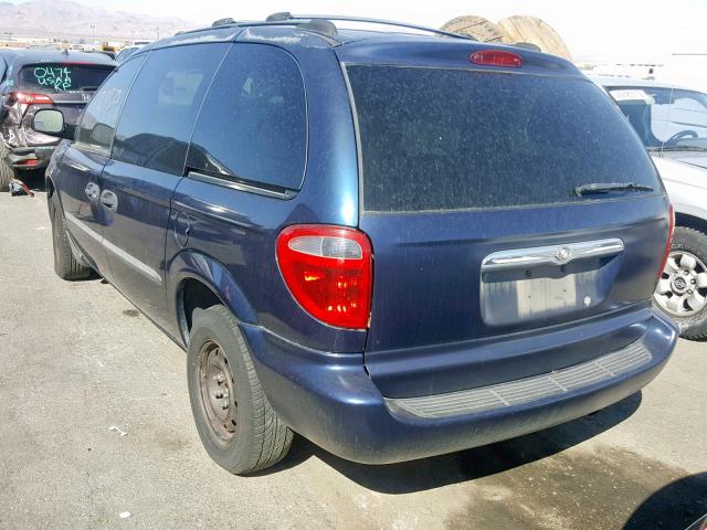 1D8GP25383B200952 - 2003 DODGE CARAVAN SE BLUE photo 3