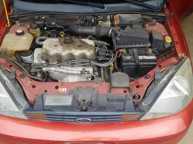 1FAFP33P53W338694 - 2003 FORD FOCUS LX RED photo 7