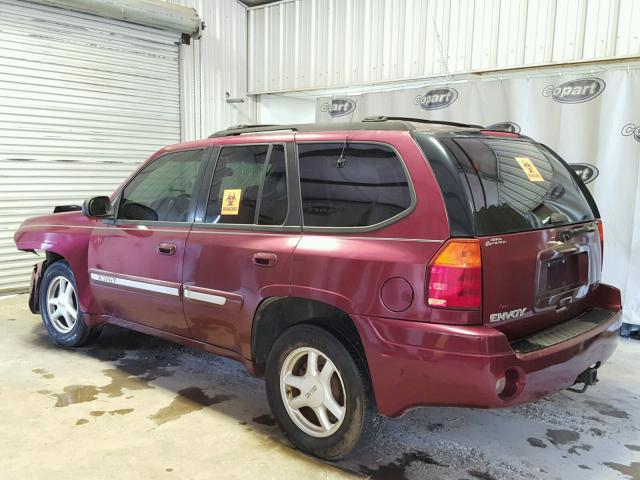 1GKDS13S522464850 - 2002 GMC ENVOY MAROON photo 9