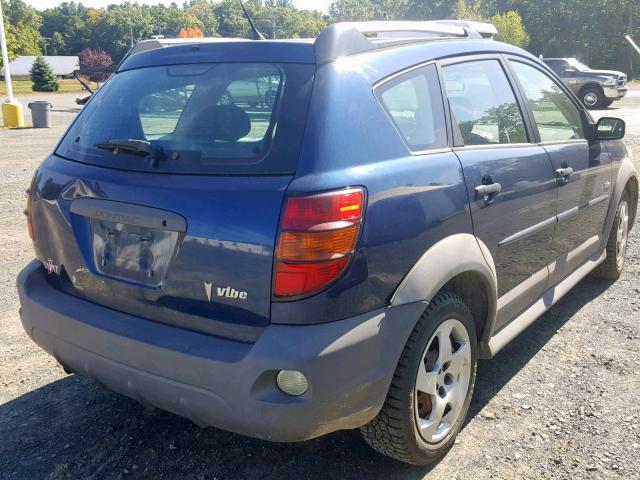 5Y2SL65806Z462273 - 2006 PONTIAC VIBE BLUE photo 4