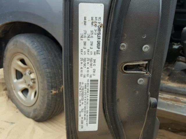 1D7RB1GP6BS547538 - 2011 DODGE RAM 1500 SILVER photo 10