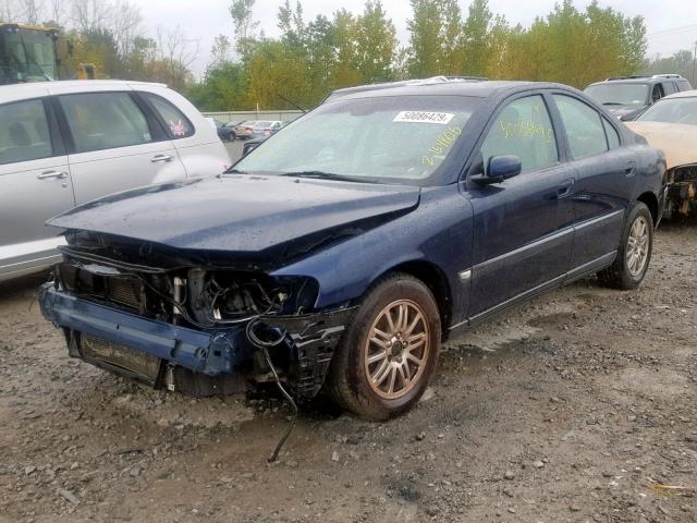 YV1RS61T442391445 - 2004 VOLVO S60 BLUE photo 2