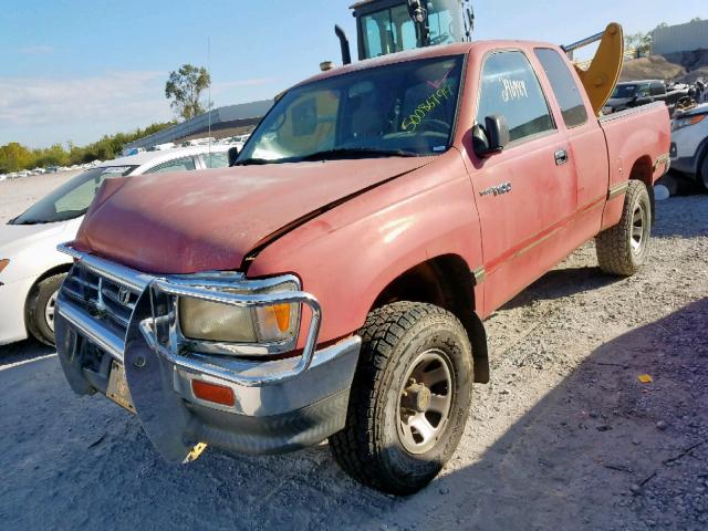 JT4UN22D6T0020630 - 1996 TOYOTA T100 XTRAC RED photo 2