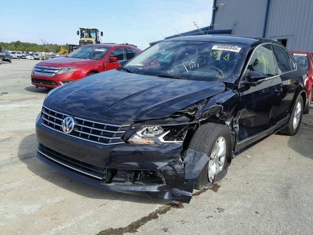 1VWAT7A39HC053302 - 2017 VOLKSWAGEN PASSAT S BLACK photo 2