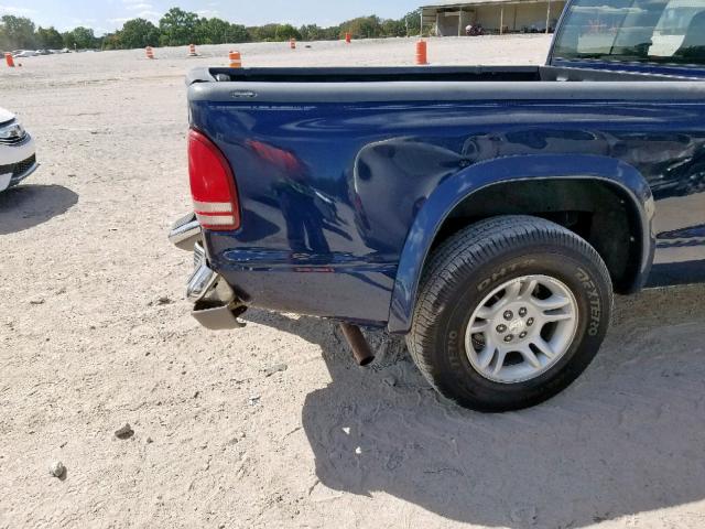 1D7HL42N33S313715 - 2003 DODGE DAKOTA SLT BLUE photo 9