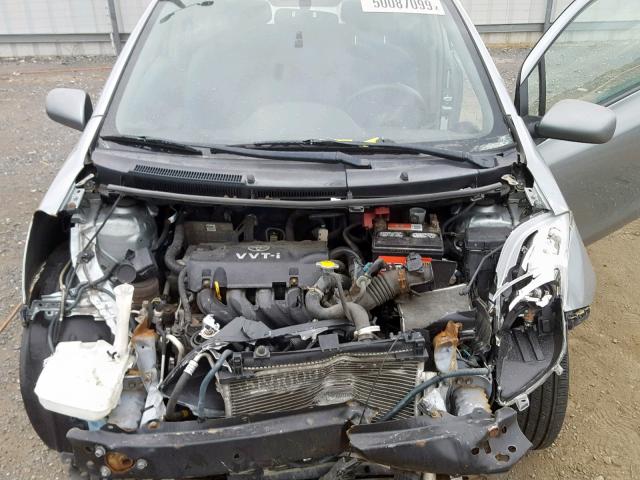 JTDJT923385163571 - 2008 TOYOTA YARIS GRAY photo 7