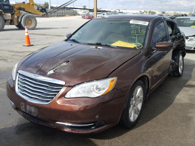 1C3CCBBB5CN299656 - 2012 CHRYSLER 200 TOURIN BURGUNDY photo 2