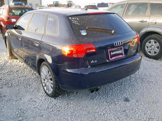 WAUNF78PX6A076663 - 2006 AUDI A3 2.0 PRE BLUE photo 3