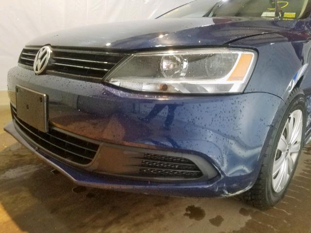 3VW2K7AJ4EM329546 - 2014 VOLKSWAGEN JETTA BASE 蓝色 照片 9