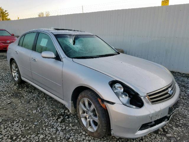 JNKCV51F16M616966 - 2006 INFINITI G35 SILVER photo 1