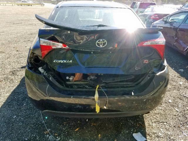 2T1BURHE0GC548677 - 2016 TOYOTA COROLLA L BLACK photo 9