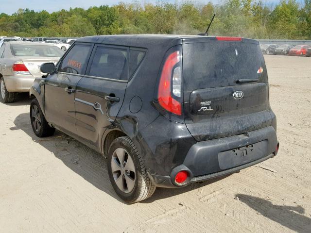 KNDJN2A29E7098090 - 2014 KIA SOUL BLACK photo 3