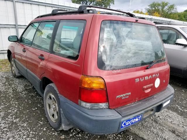 JF1SF6356XG748910 - 1999 SUBARU FORESTER L RED photo 3