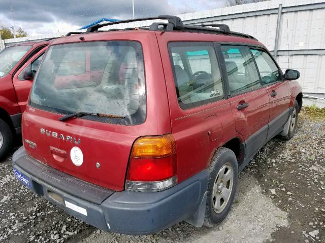 JF1SF6356XG748910 - 1999 SUBARU FORESTER L RED photo 4