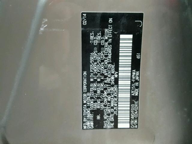 JTLZE4FEXEJ052891 - 2014 TOYOTA SCION XB Qəhvəyi foto 10