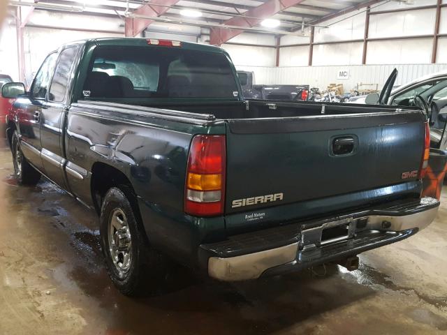 2GTEC19V721410867 - 2002 GMC NEW SIERRA GREEN photo 3