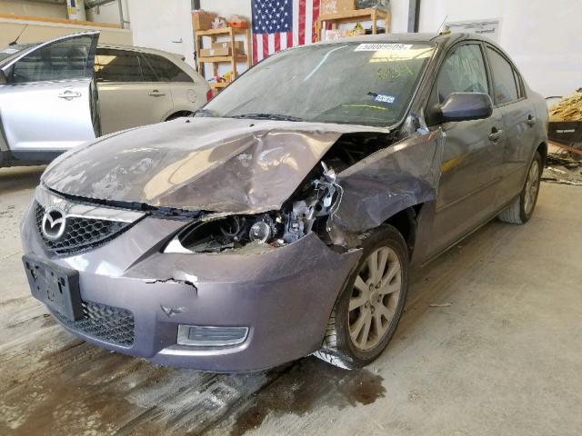 JM1BK12F771718854 - 2007 MAZDA 3 I GRAY photo 2