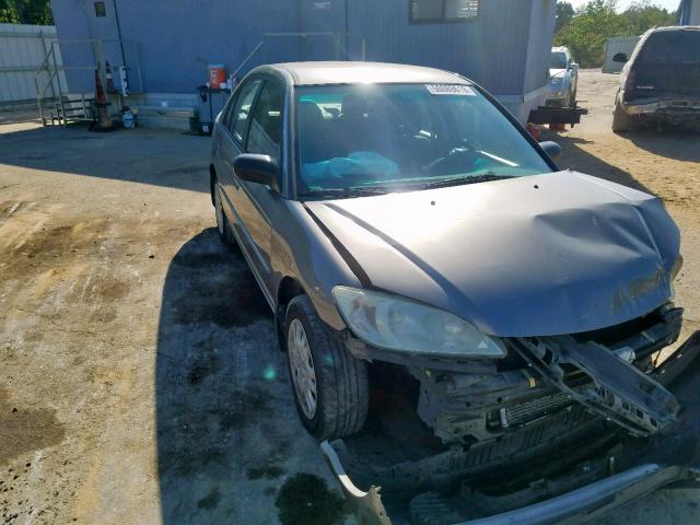 2HGES16584H565723 - 2004 HONDA CIVIC LX SILVER photo 1