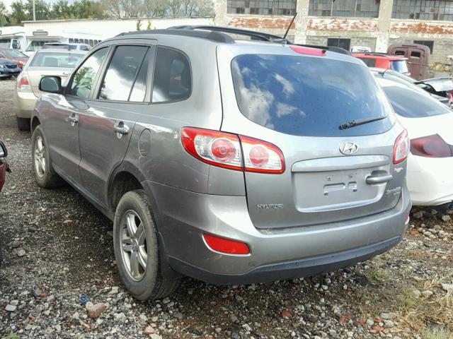 5XYZGDAB9BG024532 - 2011 HYUNDAI SANTA FE G GRAY photo 3