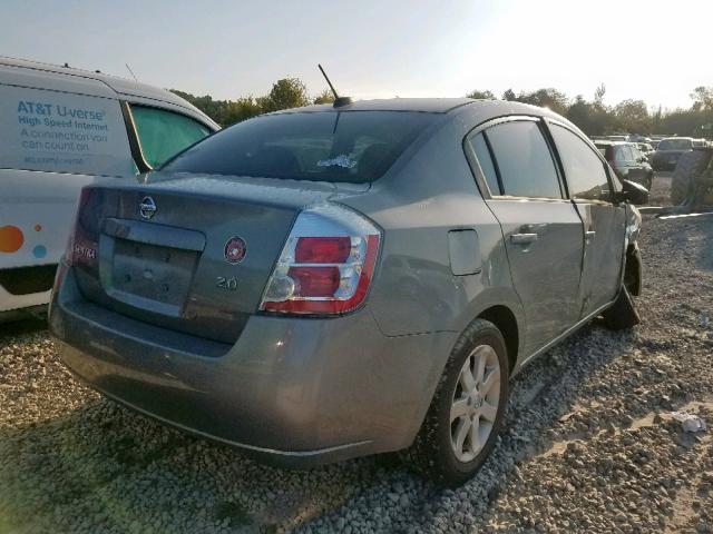 3N1AB61E97L622883 - 2007 NISSAN SENTRA 2.0 GRAY photo 4