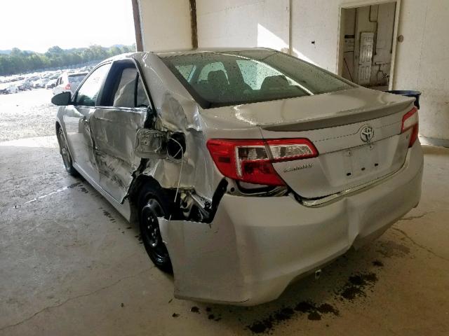 4T1BF1FK4CU144763 - 2012 TOYOTA CAMRY BASE SILVER photo 3