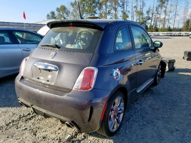 3C3CFFFH0FT503426 - 2015 FIAT 500 ABARTH GRAY photo 4