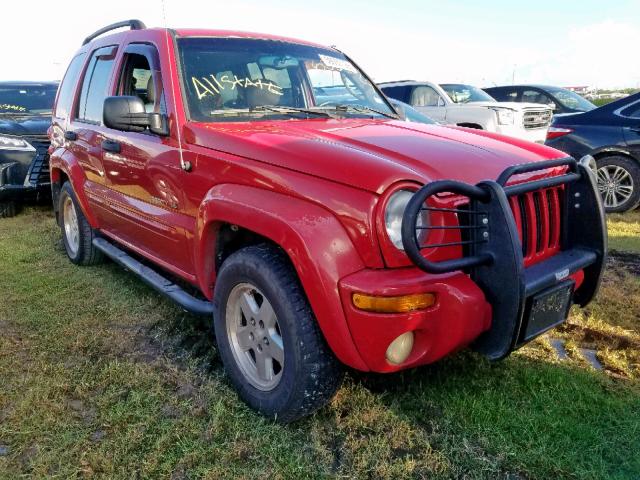 1J4GK58K23W632411 - 2003 JEEP LIBERTY LI RED photo 1