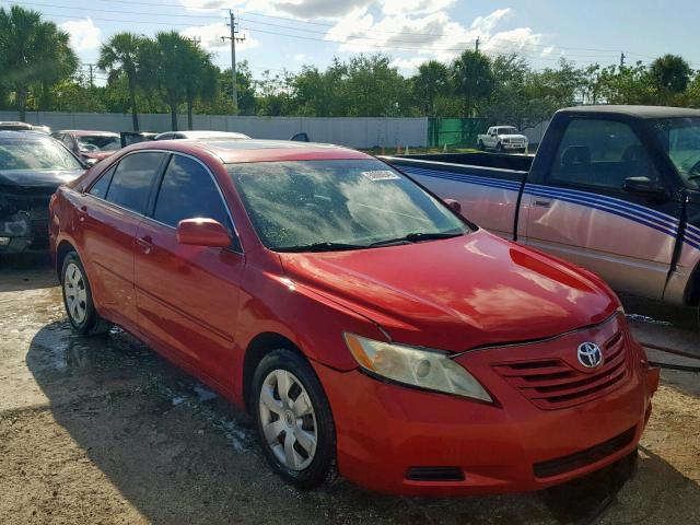 4T1BE46K39U272764 - 2009 TOYOTA CAMRY BASE RED photo 1