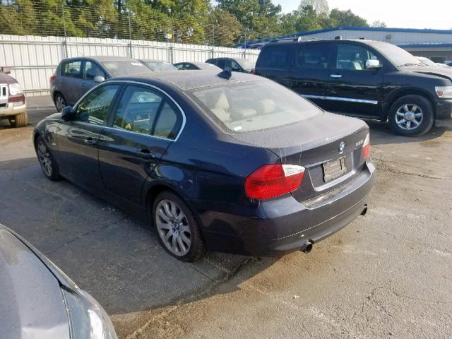 WBAVB73507VF51798 - 2007 BMW 335 I BLUE photo 2