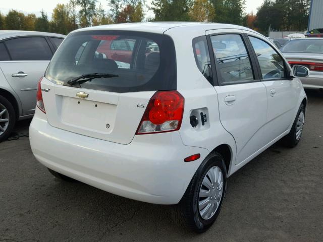 KL1TD66638B115117 - 2008 CHEVROLET AVEO BASE Ağ foto 4