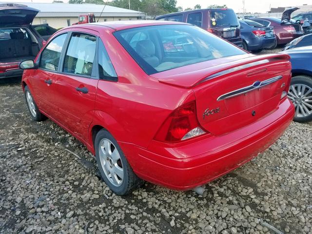 1FAFP38322W202009 - 2002 FORD FOCUS ZTS RED photo 3