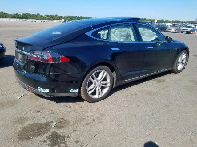 5YJSA1E24GF122085 - 2016 TESLA MODEL S أسود صورة 4