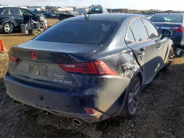 JTHCE1D22E5001465 - 2014 LEXUS IS 350 BLACK photo 4