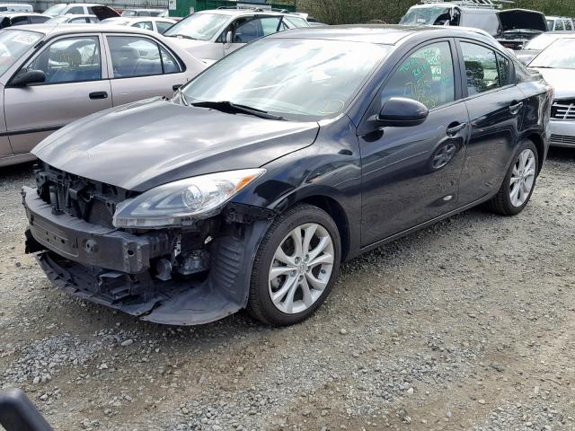 JM1BL1W65B1470474 - 2011 MAZDA 3 S BLACK photo 2