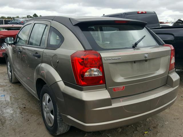 1B3HB28B77D210615 - 2007 DODGE CALIBER GOLD photo 3