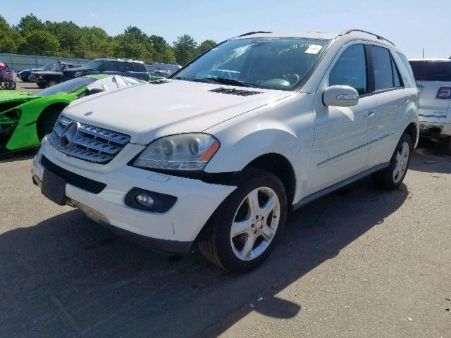 4JGBB86E58A321747 - 2008 MERCEDES-BENZ ML 350 WHITE photo 2