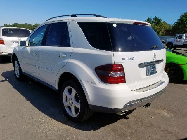 4JGBB86E58A321747 - 2008 MERCEDES-BENZ ML 350 WHITE photo 3