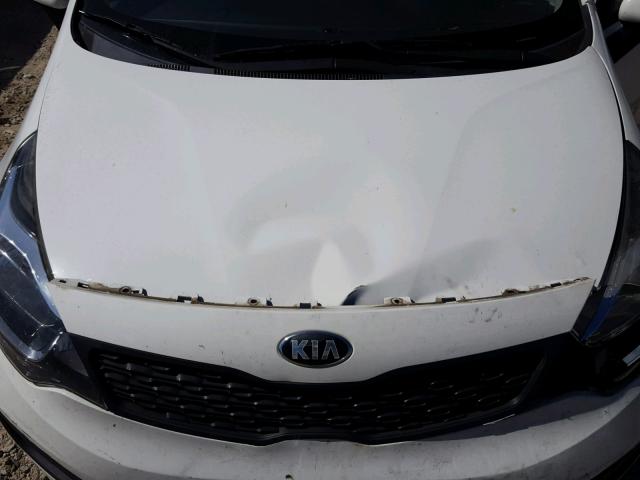 KNADM4A33D6144485 - 2013 KIA RIO LX WHITE photo 7