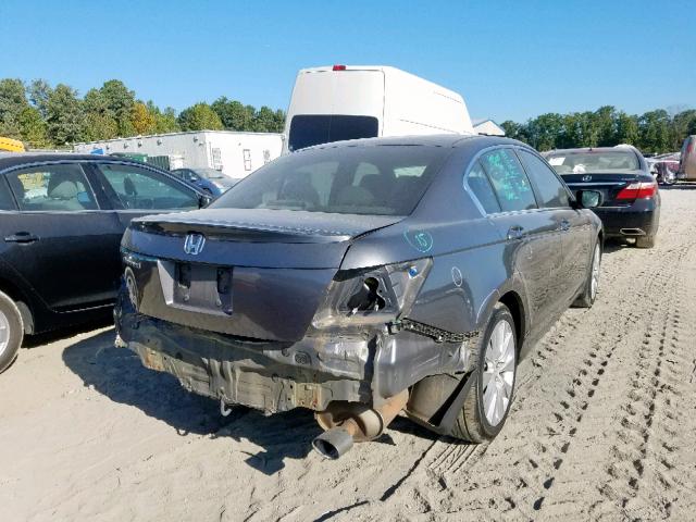 1HGCP26708A031507 - 2008 HONDA ACCORD EX GRAY photo 4