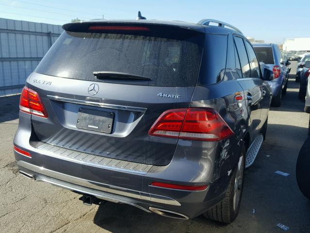 4JGDA5HB4GA750535 - 2016 MERCEDES-BENZ GLE 350 4M GRAY photo 4