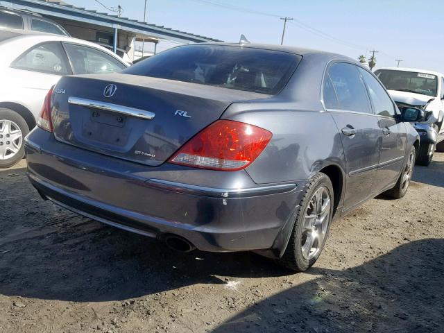 JH4KB16575C015613 - 2005 ACURA RL CHARCOAL photo 4