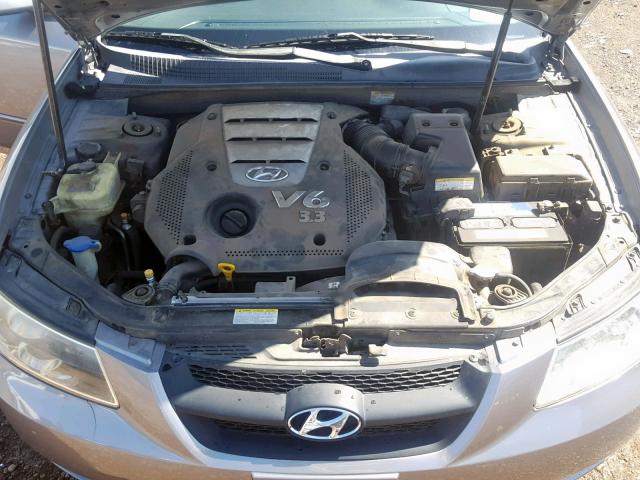 5NPEU46F46H028750 - 2006 HYUNDAI SONATA GLS GRAY photo 7