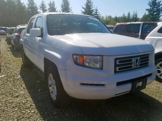 2HJYK16466H549506 - 2006 HONDA RIDGELINE WHITE photo 1