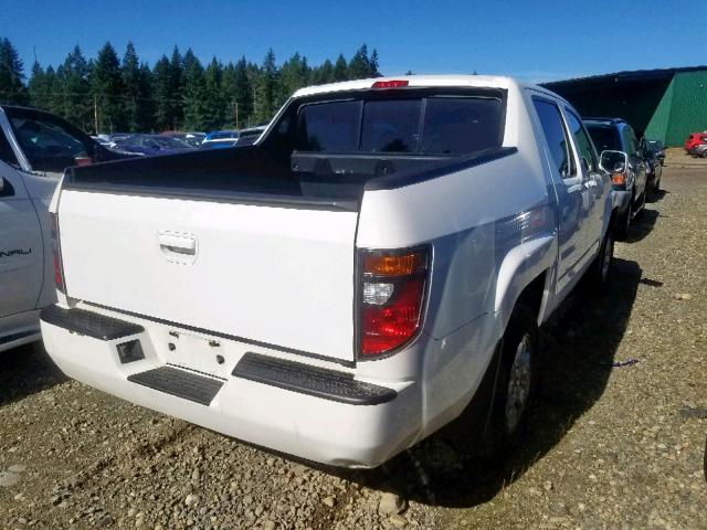 2HJYK16466H549506 - 2006 HONDA RIDGELINE WHITE photo 4