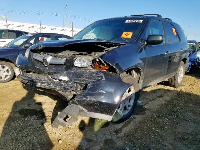 2HNYD18895H536501 - 2005 ACURA MDX TOURIN BLACK photo 2