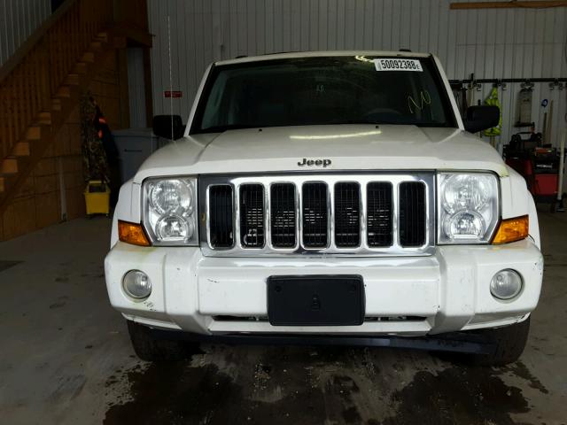 1J8HG48N27C586546 - 2007 JEEP COMMANDER WHITE photo 9