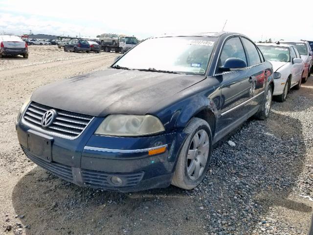 WVWAD63B85P054766 - 2005 VOLKSWAGEN PASSAT GLS BLUE photo 2