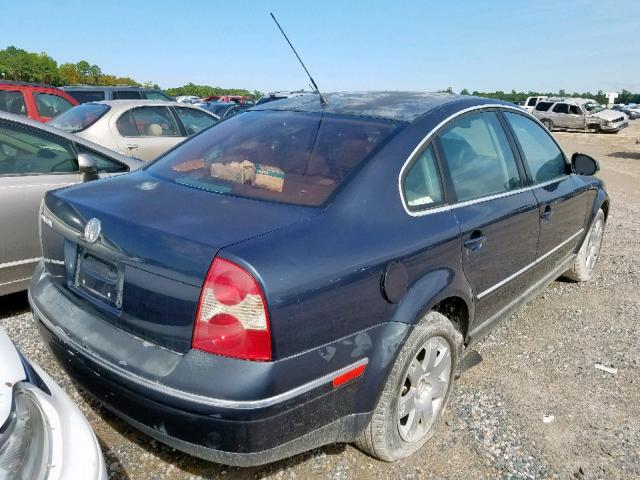 WVWAD63B85P054766 - 2005 VOLKSWAGEN PASSAT GLS BLUE photo 4